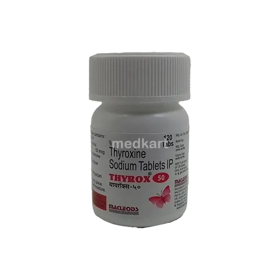 thyrox 50mcg tablet 120's